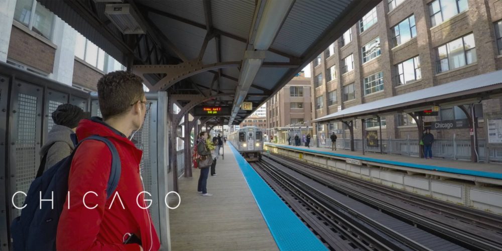 Chicago Train Time-lapse